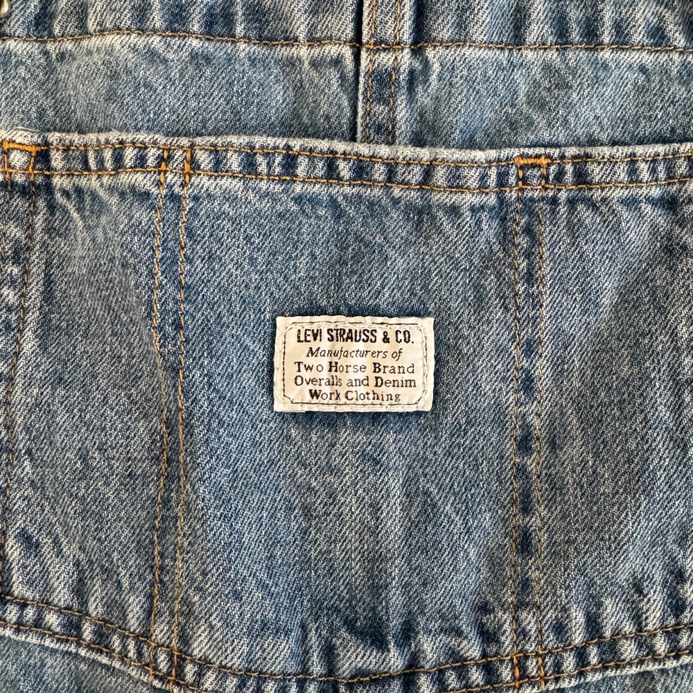 Levi's Blue Denim Overalls - Picture 2 of 5
